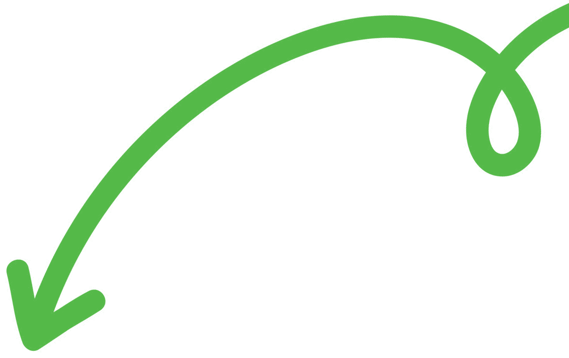 Arrow pointing down from the right